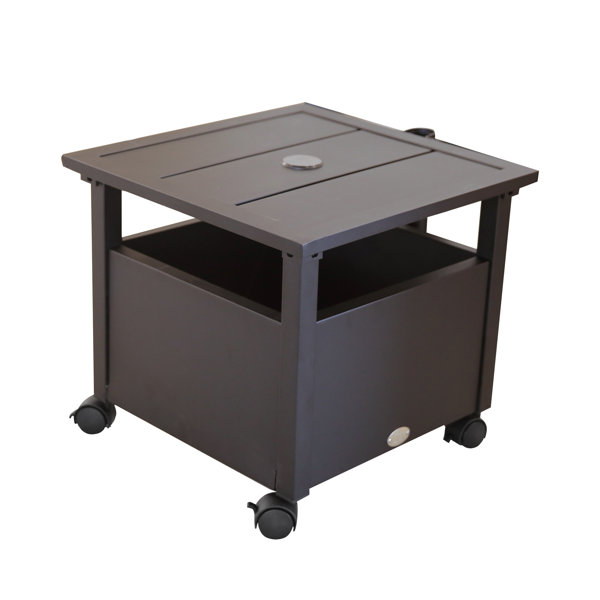 Arlmont & Co. Fletcher Steel Free Standing Umbrella Base with Wheels